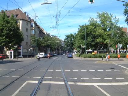  Bild: Kreuzung Aachener Str. / Kopernikusstr. / Im Dahlacker, Richtung Norden 