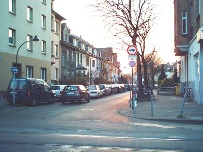  Bild: Kreuzung Aachener Str. / Zonser Str., Richtung Westen 