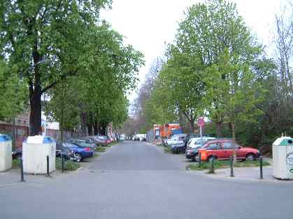  Bild: Kreuzung Weberstr. / Färberstr. / Esmarchstr., Richtung Westen 