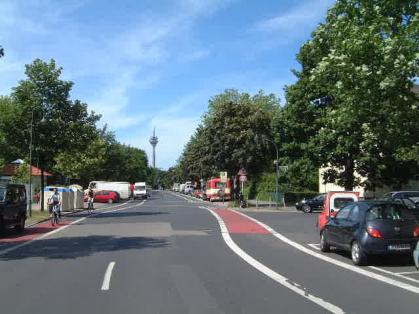  Bild: Kreuzung Fleher Str. / Merkurstr., Richtung Norden 