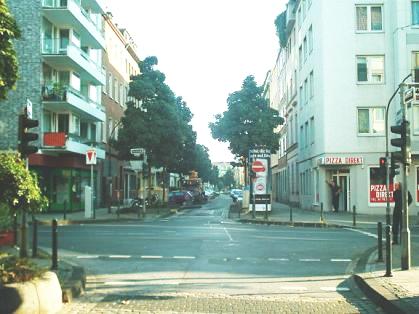  Bild: Kreuzung Jahnstr. / Fürstenwall, Richtung Süden 