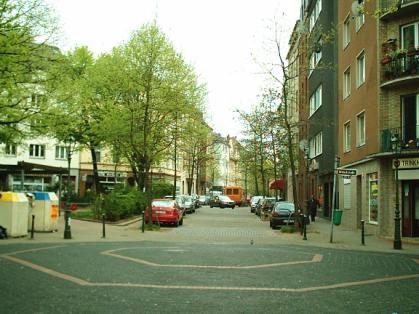  Bild: Kreuzung Lessingstr. / Dreieckstr. / Querstr., Richtung Süden 