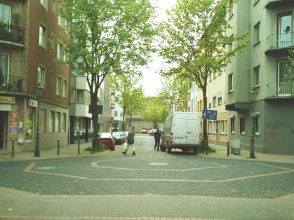  Bild: Kreuzung Lessingstr. / Dreieckstr. / Querstr., Richtung Westen 