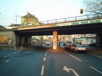  Bild: Kreuzung Remscheider Str. / Oberbilker Allee / Gustav-Poensgen-Str., Richtung Osten 